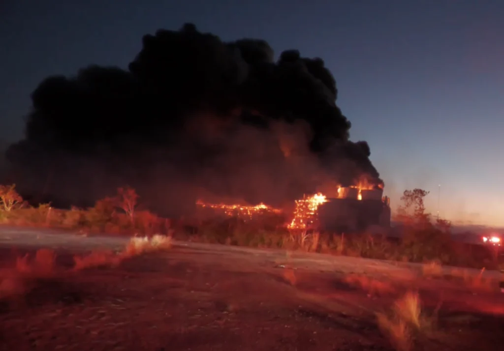 Massive Fire Destroys 5 Water-Cooling Towers at Bacliff Power Plant